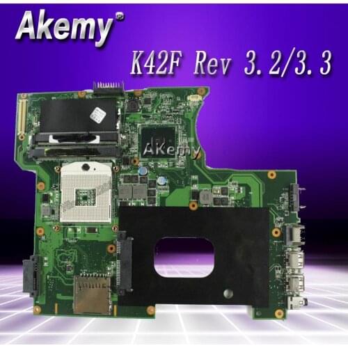 K42F Rev 3.2/3.3 GMA HD USB2.0 HM55 PGA989 mainboard For Asus K42F X42F a42F P42F Motherboard 100% fully tested
