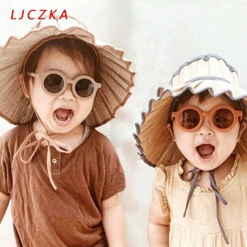 Cute Round Sunglasses Kids Lovely Children Goggles Girls Boys Anti-UV Sun Glasses Retro Colorful UV400 Eyewear Gafas De Sol