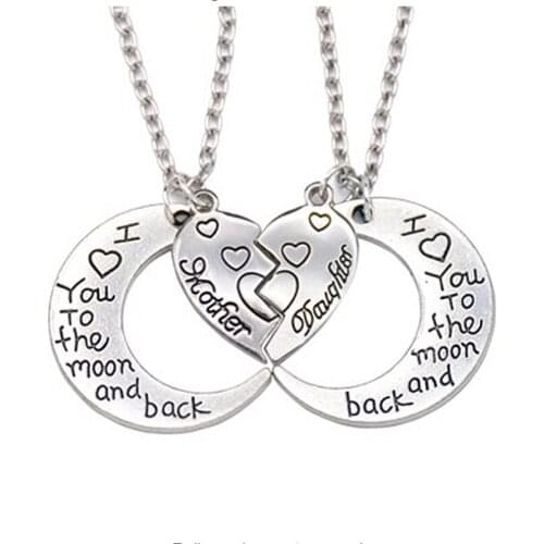 Fashion Best Friends Honey Love Couple Pendant Necklace 2 Pcs/ Set Heart Broken Heart BFF Good Friends Friendship Jewelry Gift