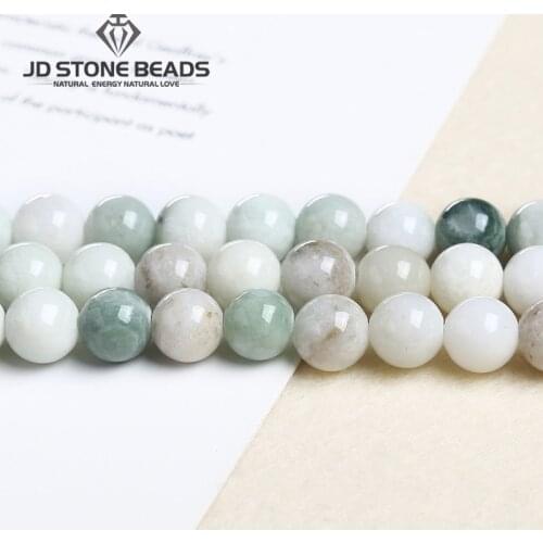 Natural Maotian Jade Stone Round Beads 4-12 MM Pick Size For Jewelry Making Bracelet Accessories 15" Wholesale