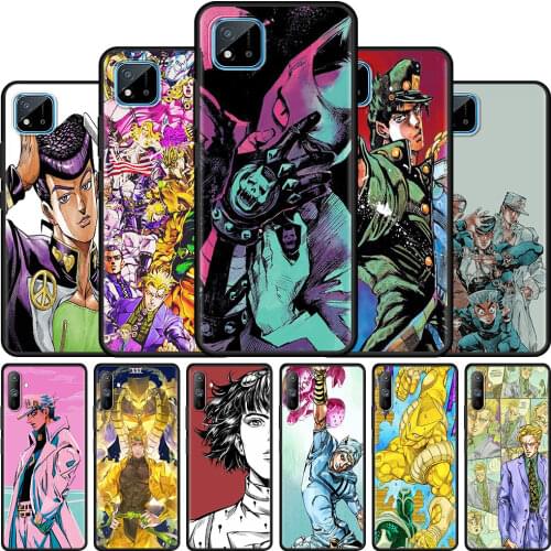 JoJos Bizarre Adventure JoJo Anime Mobile Phones Cover for Realme 6 7 8 C3 C21 XT 5 GT Neo C11 X50 Pro 5G C25 Cell Phone Case