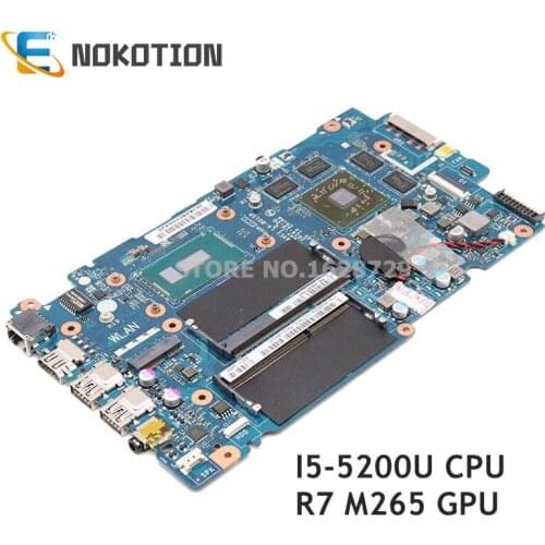 NOKOTION CN-0808D6 0808D6 ZAVC1 LA-B015P For Dell 14-5448 5448-14MR Laptop Motherboard 14 inch SR23Y I5-5200U CPU R7 M265 GPU