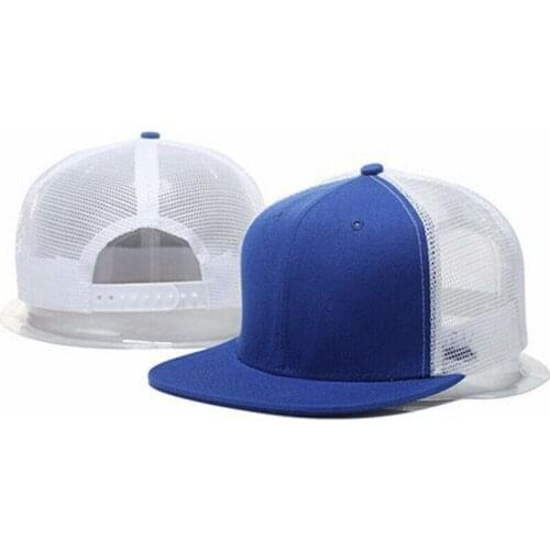 New trendy AdjustableTrucker Baseball Cap Hat Men Mesh Visor Flat Hat Outdoor Sun Hat Adjustable Hats Caps Men