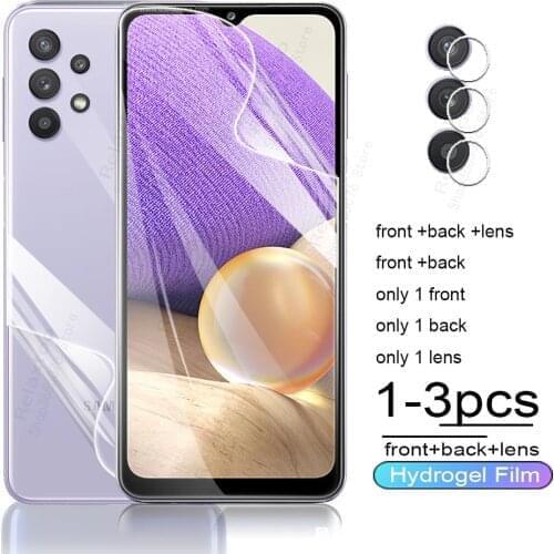 Front back full cover hydrogel film for samsung a32 5g camera screen protector for samsung galaxy a 32 a32 32a glass film covers