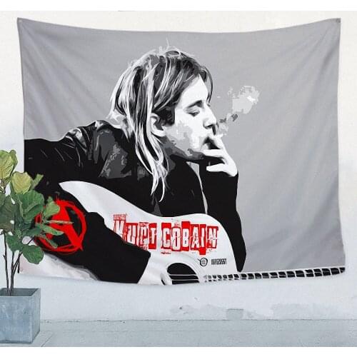 Rock and Roll Band Singer Music Posters Hip Hop Reggae Print Art Canvas Banner Four-hole Flag Background Wall Hanging Home Decor