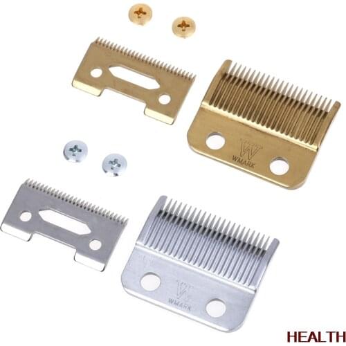 SV/GD Movable Blade Professional Hair Clipper Blade Replace Cutter Head Metal Bottom Clipper Accessories Golden Blade