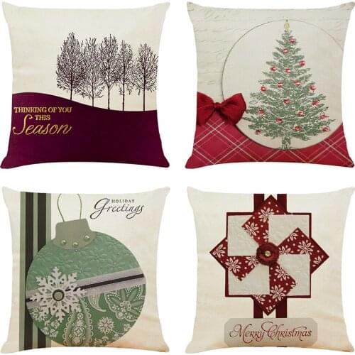 Christams Cushion Cover Hoga Decorative Pillow funda cojines 45x45 housse de coussin Nordic Throw Pillow Cover for Sofa Car