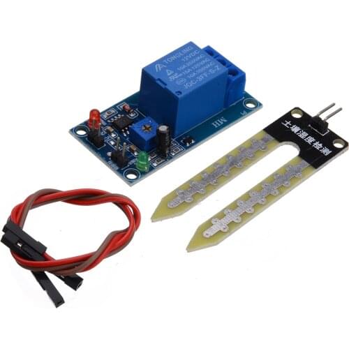 New DC 12V Soil Moisture Sensor Smart Electronics Controller Relay Module Automatic Watering N8C0