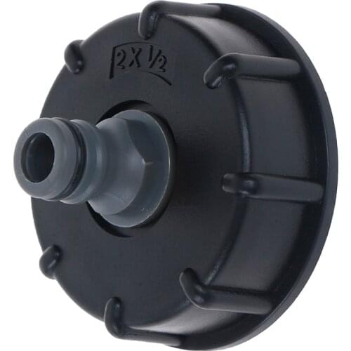 1Pc New IBC Hose Adapter Reducer Connector Water Tank Fitting 2'' Standard Coarse Thread Durable Garden Hose Pipe Tap Storage