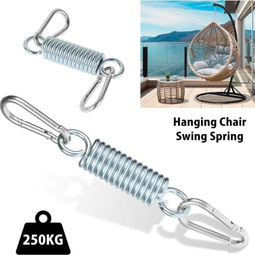 1PC Hammock Chair Hanging Swing Spring 250KG Heavy Duty Load-Bearing Harness Spring for Sandbags Swings Hammocks