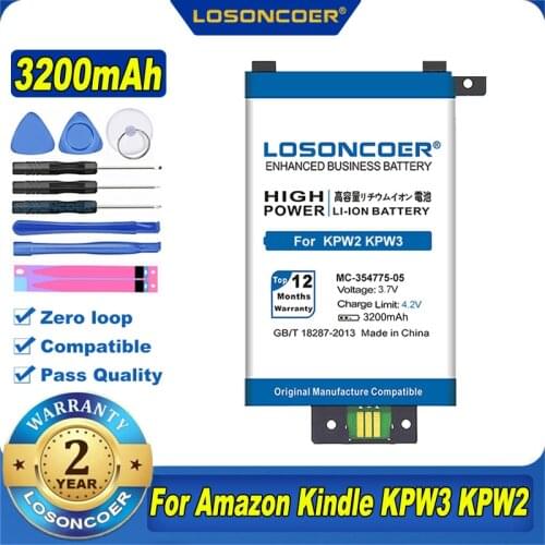 2800mAh MC-354775-05 58-000049 for Amazon Kindle Paperwhite 2nd Gen 6'' DP75SDI S13-R1-S 3nd KPW2 KPW3 Tab Tablet Ebook Battery