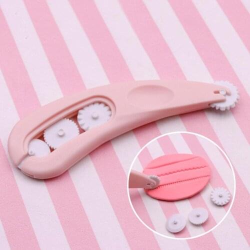 4 Wheels Printer Arc Cutter Curved Embosser Baking Tool Fondant Icing DIY Knife Sugarcraft Paste Pastry Mold Stitching Cake