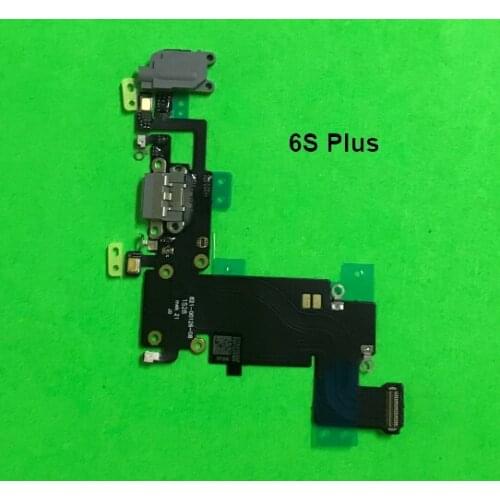 50pcs/lot New Charging Charger Port USB Dock Connector Flex Cable For iPhone 6S plus 6sp Headphone Jack Mic Flex Ribbon