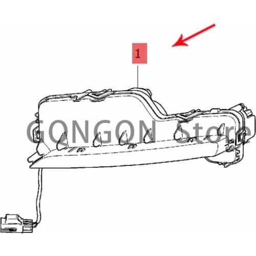 CAR daytime running light 2011-2018vol vov60 s60 position light front bumper fog light LED fog light daytime running light