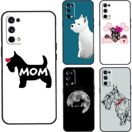 Westie Scottie Scottish Terrier Case For Realme 8 Pro C3 C11 C21 GT Q3 6 7 Pro Funda For OnePlus 9 Pro 7 8 Pro 7T 8T Nord