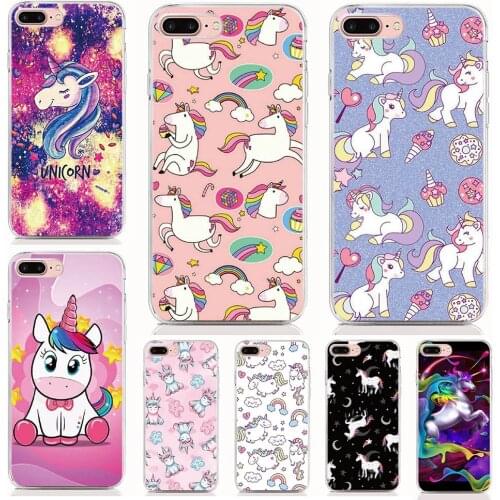 For Sharp-Aquos S2 S3 MINI R3 R2 R compact 3 lite 3 plus V Case Soft Tpu Print Unicorn Rainbow Back Cover Protective Phone Cases