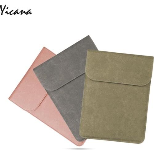 For 11 12 13 14 15.6 16 PU leather Laptop Sleeve For Macbook Air Retina Pro Huawei Matebook Pro Surface UltrathinBook