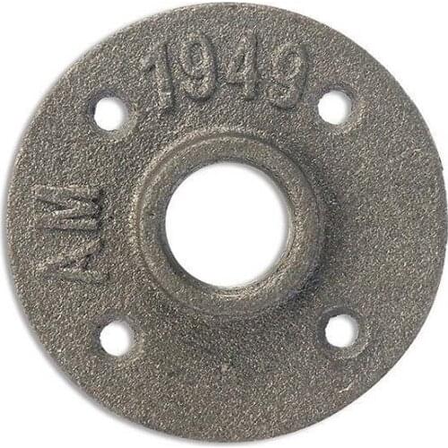 Wholesale Good quality 1/2" 3/4" black cast iron pipe fitting floor flange