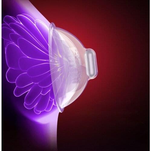Electric Licking Nipple Sucker Vibrator Sucking Breast Stimulator Breast Enlargement Masturbator Nipple Chest Massage Women Toys