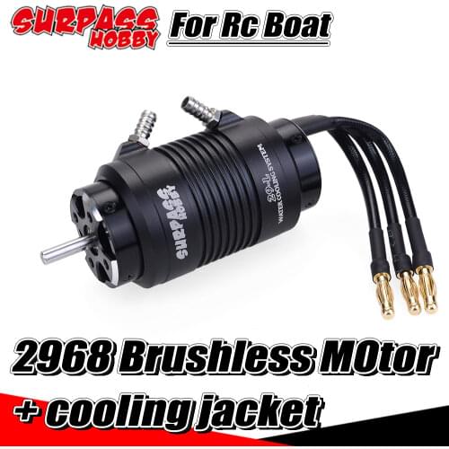 SUPRASS HOBBY 2968 Brushless Motor Motors 4 Poles Water Cooling Jacket Remote Control 2800KV for Fishing Finder Racing RC Boat