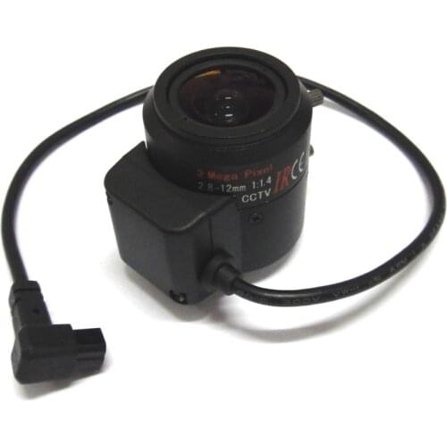 HD 2mp 2.8-12mm cctv lens IRIS Auto Focal CS Mount IR 1/2.7" 1:1.4 F1.4 for IP Camera
