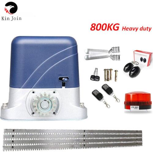KINJOIN 800kg heavy duty 2 REMOTE CONTROL AUTOMATIC SLIDING GATE OPENER motor with infrared