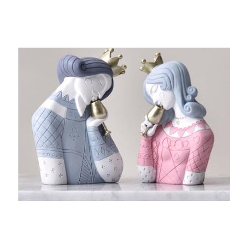 CREATIVITY RESIN ABSTRACT CHARACTER KING QUEEN SCULPTURE FURNISHINGS MODERN HOME DECORATIONS MINIATURE FIGURINES ACCESSORIES