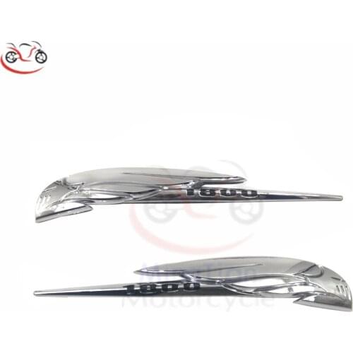 Motorcycle 3D Emblem Badge Fuel Tank stickers decals For VTX1800 1800C 1800R 1800S GL1800 Chrome ABS Tank Pad Protector Decal