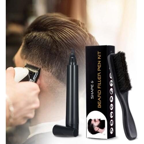 Beard Pencil Filler For Men Water Proof Long Lasting Beard Pen Coloring Tool