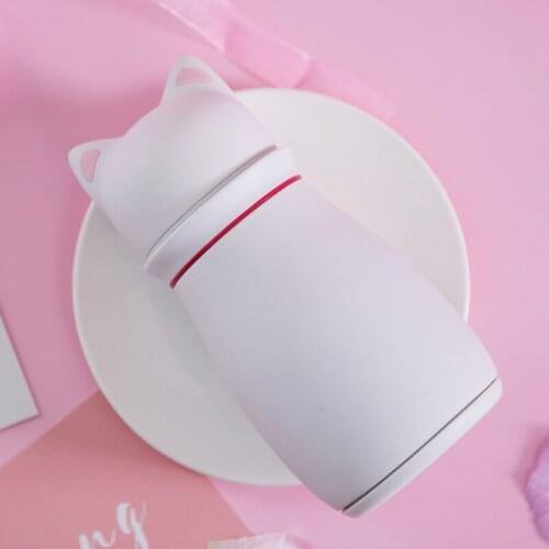 Personalized portable lovely cats paw vacuum flasks thermoses water cup bottle sweet girl student ins Korean style belly cup