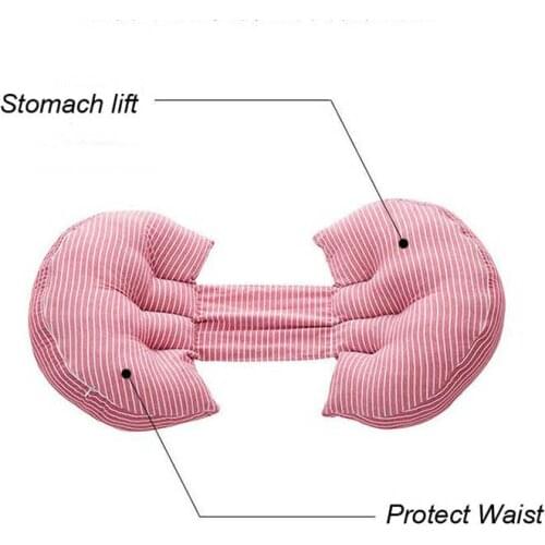 Multifunctional cotton maternity U Shape Pregnant Women Belly Support Pillow Side Sleepers Pregnancy Body Pillows for Maternity