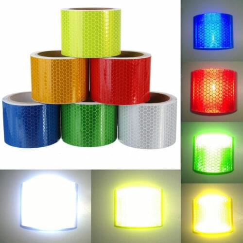 Multicolor Silver White Reflective Safety Warning Conspicuity Tape Film Sticker