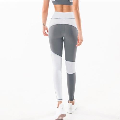 Europes best-selling women running exercise fitness fast dry yoga pants high waist outdoor sports pants patchwork