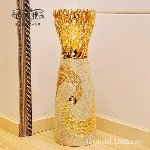 Modern C Creative living room floor ceramic vase gilt ornaments elegant luxury a pear tree