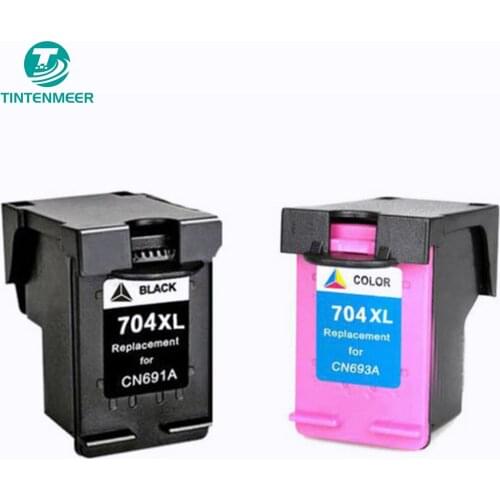 TINTENMEER premium quality ink cartridge 704 compatible for HP Deskjet Ink Advantage 2010 2060 Printer