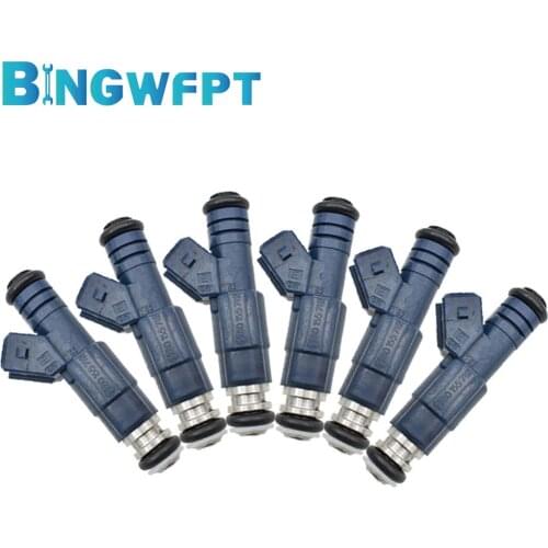 6pcs/set Fuel Injector 0280155712 0 280 155 712 For Saab Cadillac Catera Saab 900 9000 9-5 3.0l 2.5l 95-01
