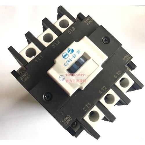 Tianshui 213 star contactor CJX4-40DF elevator silent contactor auxiliary 2 open and 2 close