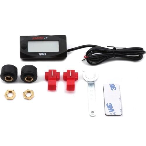 Smok Motorcycle Universal Tire Pressure Temperature Tester Meter Wireless Tire Pressure Measurement Warning