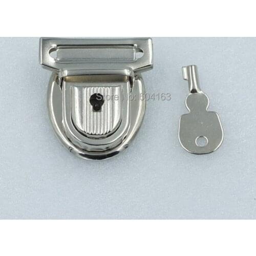 5 Sets Closure Catch Tuck Lock Vintage Amiet Key for Leather Bag Case Clasp hangbag Purse