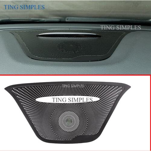 For Mercedes-Benz GLA X156 CLA C117 A Class W176 Car Stainless Hi-End Speaker Alloy Dashboard Loudspeaker Interior Cover Trim