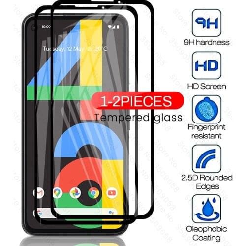 1/2 pcs protective glass on the for google pixel 4a 4 a a4 pixel4a g025j 2020 5.81'' 9h premium screen protectors film cover