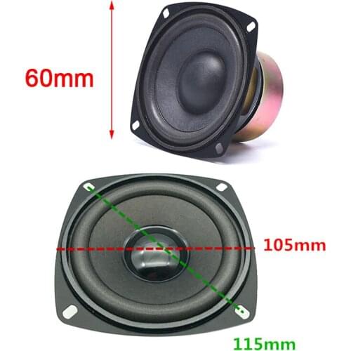 1pc Audio Portable Speakers 4 Inch 8 Ohm 30W Full Range Speaker Computer Car Multimedia Game Accessory Antimagnetic Horn