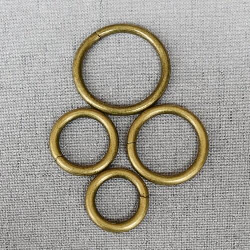 10 Pcs/Pack 15mm 20mm 25mm 32mm O Ring Metal Leather Craft Garment Strap Leather bag Sewing Parts DIY Accessory O-Shaped Buckle