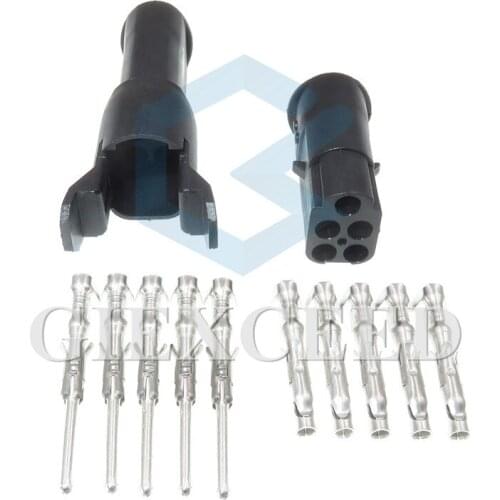 2 Sets 5 Pin Auto Electric Connector Plug Female Male Wiring Harness Cable Waterproof Sockets