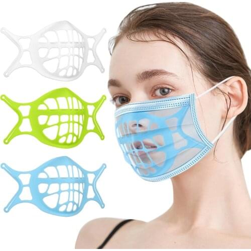 3d Mouth Mask Bracket Face Masks Holder Stand Breathing Valve Filters Support Frame Food Grade Silicone Mask Holder