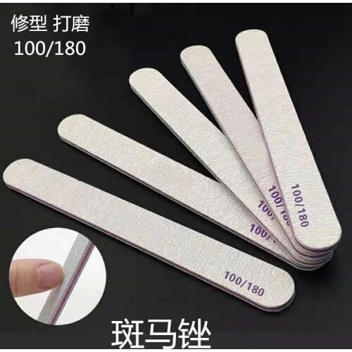 5pcs/lot Professional Nail File Sanding Buffing Blocks 100/180 Grits Nail Polish Files Manicure Pedicure Nail Art Care Tools