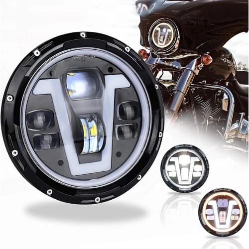 7 Inch LED Headlight for Motorcycle 50W 12V Round Led Spotlight For Honda-CB400 CB1300 Honda Hornet