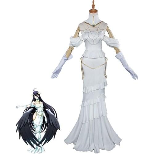 Albedo Cosplay Costumes Sexy Queen Dresses Women Halloween Carnival Uniforms Full Sets Top+Skirt
