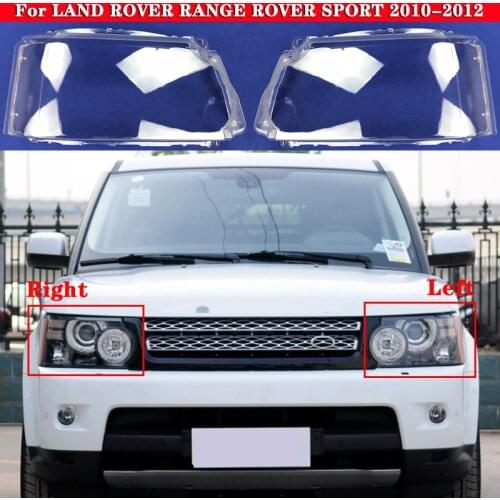 Car Front Headlight Cover For LAND ROVER RANGE ROVER SPORT 2010-2012 Headlamp Lampcover Head Lamp light glass Lens Shell Caps