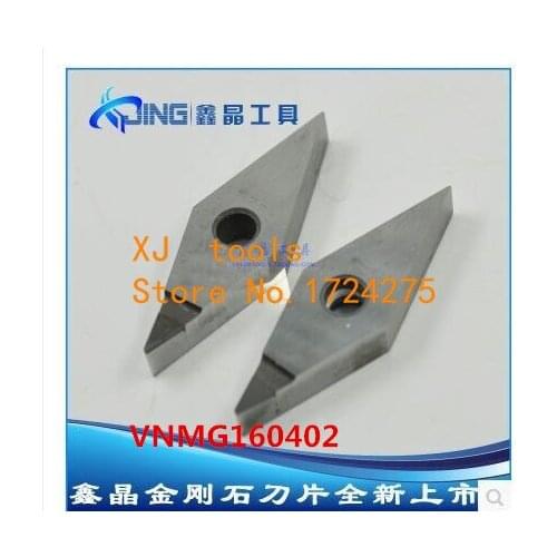 Free shipping 2PCS VNMG160402/VNMG160404/VNMG160408 PCD Inserts , CNC PCD Diamond insert For Lathe Tools Inserts For MVJCR/MVVNN